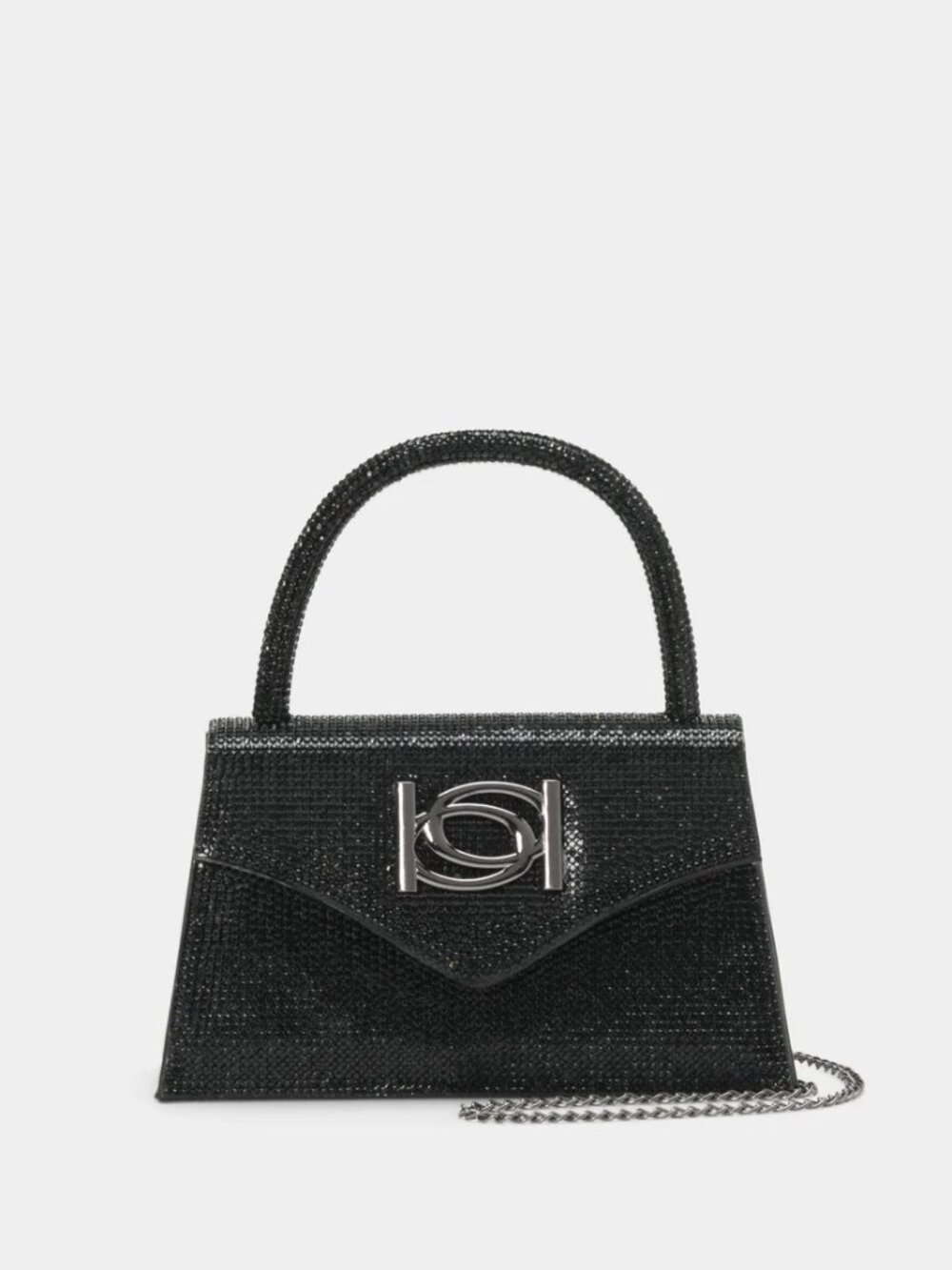 Bebe Black Hollywood Diamond Mini Satchel